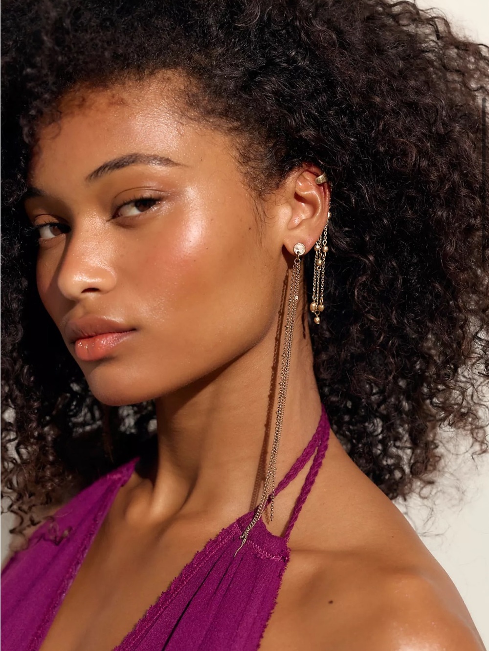 Free People Gold Ear Cuff